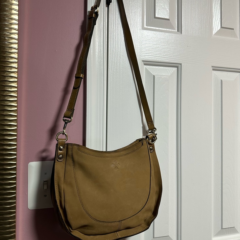PATRICIA NASH NUBUCK CALETTA HOBO CROSSBODY